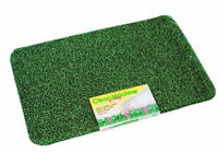 24" x 35.5" Grassworx Clean Machine® Plus Astroturf Entrance Scraper Doormat - Hunter Green