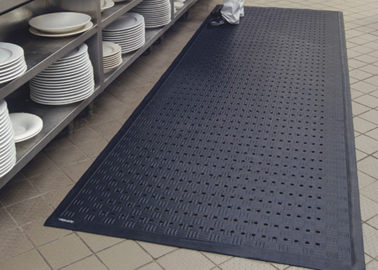Width 120cm Anti Fatigue Floor Mat Industrial Heavy Duty Standing Mats 20mm  Thick Sponge Base Industrial Floor Mats for Workplace Garage Kitchen Shop