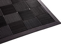 Counterart Indoor and Outdoor Floor Mat & Doormat, 17.75 in x 29.5 in, Black