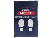 Patient Privacy Mat - 2' x 3' Vinyl Backing GM-19002313