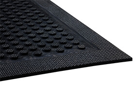 Consolidated Plastics Super Scrape Rubber Outdoor Entrance Floor Mat with  Non-Slip Backing, Absorbs Water, Heavy Duty Entryway Commercial Grade (30  x